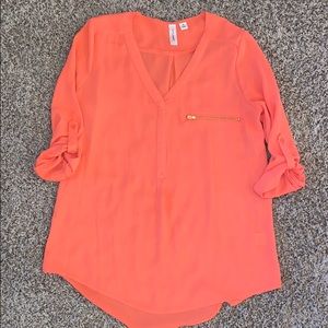 Size small coral blouse